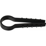 Дюбель-хомут елка 16мм ЧЕРНЫЙ под круглый кабель 50шт АСКО