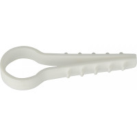 Дюбель-хомут елка 16мм белый под круглый кабель 50шт АСКО