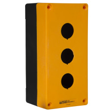 Корпус поста управления 3-местный HJ9-3 желтый АСКО-УКРЕМ (A0140020038)