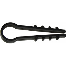 Дюбель-хомут елка 10мм ЧЕРНЫЙ под круглый кабель 100шт АСКО