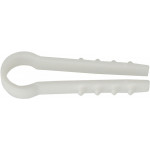 Дюбель-хомут елка 10мм белый под круглый кабель 100шт АСКО