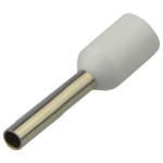 Кабельный наконечник АСКО-УКРЕМ трубчатый в изоляции НТ 0,75-10 белый (100шт) A0060010113
