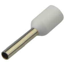 Кабельный наконечник АСКО-УКРЕМ трубчатый в изоляции НТ 0,75-10 белый (100шт) A0060010113