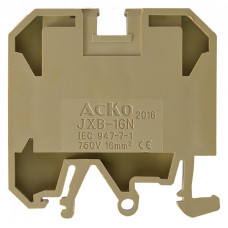 Клеммник JXB 16/35 на Din-рейке желтый АСКО (A0130010019)