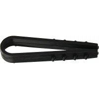 Дюбель-хомут елка 6мм ЧЕРНЫЙ под круглый кабель 100шт АСКО