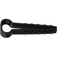 Дюбель-хомут елка 8*5мм ЧЕРНЫЙ под плоский кабель 100шт АСКО