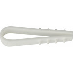 Дюбель-хомут елка 8мм белый под круглый кабель 100шт АСКО