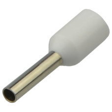 Кабельный наконечник АСКО-УКРЕМ трубчатый в изоляции НТ 0,5-06 белый (100шт) A0060010042