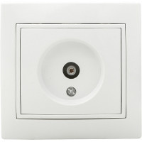 Розетка TV белая РВtvсб-1-Fl-W серия FL, АСКО-УКРЕМ