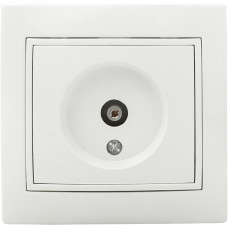 Розетка TV белая РВtvсб-1-Fl-W серия FL, АСКО-УКРЕМ