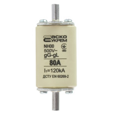 Предохранитель ножевой с плавкой вставкой NH 00 80A gG АСКО (A0050010014)