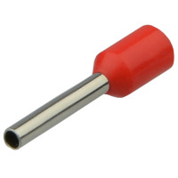 Кабельный наконечник АСКО-УКРЕМ трубчатый в изоляции НТ 1,0-10 красный (100 шт) A0060010115