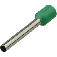 Кабельный наконечник АСКО-УКРЕМ трубчатый в изоляции НТ 1.0-12 зеленый (100 шт) A0060010151