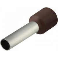 Кабельный наконечник АСКО-УКРЕМ трубчатый в изоляции НТ 10-18 коричневый (100 шт) A0060010121