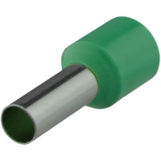 Кабельный наконечник АСКО-УКРЕМ трубчатый в изоляции НТ 10.0-12 зеленый (100 шт) A0060010099