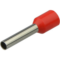 Кабельный наконечник АСКО-УКРЕМ трубчатый в изоляции НТ 2,5-12 красный (100 шт) A0060010048