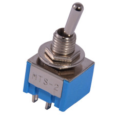 Тумблер MTS-211 на 2 положения (ON)-OFF без фиксации АСКО-УКРЕМ (A0140060016)