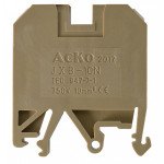 Клеммник JXB 10/35 на Din-рейке желтый АСКО (A0130010017)