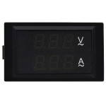 Амперметр+вольтметр цифровой (АС 100А; АС80-300В) 70×40 мм (ЦАВ-100 LB) АСКО (A0190010130)