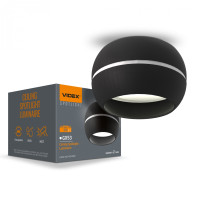 Светильник под лампу VIDEX GX53 универсальный черный (VL-SPF16A-B)