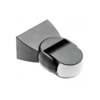 Датчик движения CR-9 макс 1200 Вт угол обнаружения 180° 2-8 м ± 1,8- 2,5 м IP65 черный GTV CR-CR9000-10