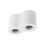 Потолочный светильник спот AVEIRO DUO BIS IP20 двойной круглый белый GTV OS-AVB80160OK2-10