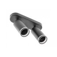 Потолочный светильник спот Solis алюминий 55x100 мм 2хIP20 GU10 макс 250 В 50/60 Гц черный GTV OS-SOL-2GU10-10