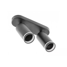 Потолочный светильник спот Solis алюминий 55x100 мм 2хIP20 GU10 макс 250 В 50/60 Гц черный GTV OS-SOL-2GU10-10