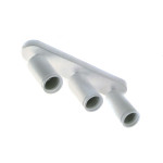 Стельовий світильник спот Solis алюміній 55x100 мм 3хIP20 GU10 макс 250 В 50/60 Гц білий GTV OS-SOL-3GU10-00