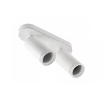 Потолочный светильник спот Solis алюминий 55x100 мм, IP20 2хGU10 макс 250 В 50/60 Гц белый GTV OS-SOL2-GU10-00