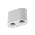 Світильник стельовий спот SENSO DUO GU10 83x165x110 мм IP20 білий GTV OS-SEND5083OKB-10