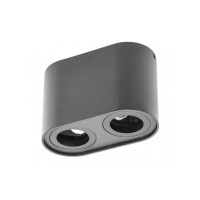 Светильник потолочный спот SENSO DUO GU10 83x165x110 мм IP20 черный GTV OS-SEND5083OKCZ-00