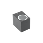 Светильник фасадный однонаправленный TIAGO GU10 IP54 квадратный черный GTV LD-TIAGOGU10J-20KW