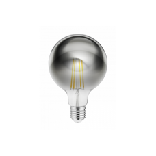 Светодиодный источник света FILAMENT серый G125 1800K E27 8W 450lm AC220-240V 360° GTV LD-G125FP8-18