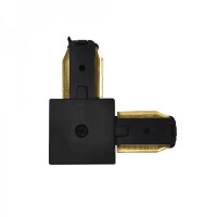 Коннектор угловой LD1201-P для однофазного шинопровода, черный 01945