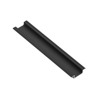 Профиль алюминиевый угловой светодиодный – накладной GLAX черный матовый 3м GTV (без рассеивателя) PA-GLAXNKKT3M-AL-20M