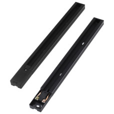 Шинопровод Feron CAB1200-P пластиковый для трековых светильников черный 1м. 01940