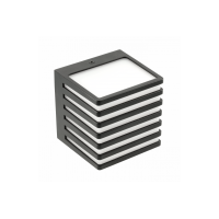 Светодиодный светильник фасадный SIROLO 10 Вт 1000 лм IP54 AC220-240V 50/60 Гц 4000K черный GTV LD-SIRO10WB-10