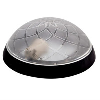 Светильник ERKA 1127-Black настенно-потолочный круглый черный/прозрачный E27 IP 20