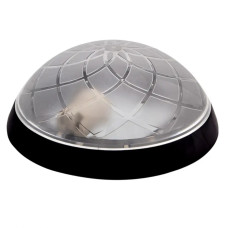 Светильник ERKA 1127-Black настенно-потолочный круглый черный/прозрачный E27 IP 20