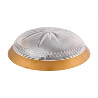 Светильник ERKA 1149-G настенно-потолочный круглый золото/прозрачный 2xЕ27 IP20