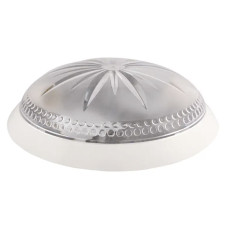 Светильник ERKA 1149 настенно-потолочный круглый белый/прозрачный 2xЕ27 IP20