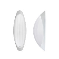 Светильник ERKA 1205-B настенно-потолочный овальный, белый/белый E27 IP 20