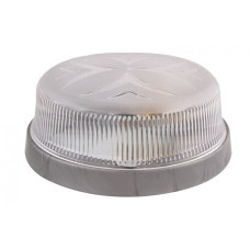 Светильник ERKA 1102-S настенно-потолочный круглый серебро/прозрачный E27 IP 20