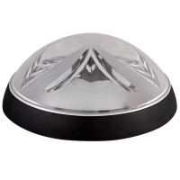 Светильник ERKA 1126-Black настенно-потолочный круглый черный/прозрачный E27 IP 20