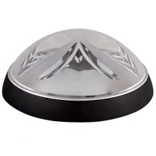 Светильник ERKA 1126-Black настенно-потолочный круглый черный/прозрачный E27 IP 20