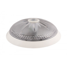 Светильник ERKA 1149 D.i. настенно-потолочный с датчиком движения круглый белый/прозрачный 2xЕ27 IP20