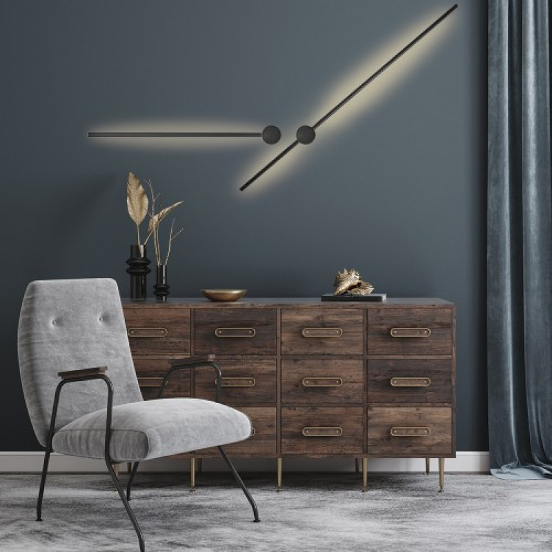 Настенный накладной светодиодный светильник Ardero AL8120ARD 10W черный (80009)