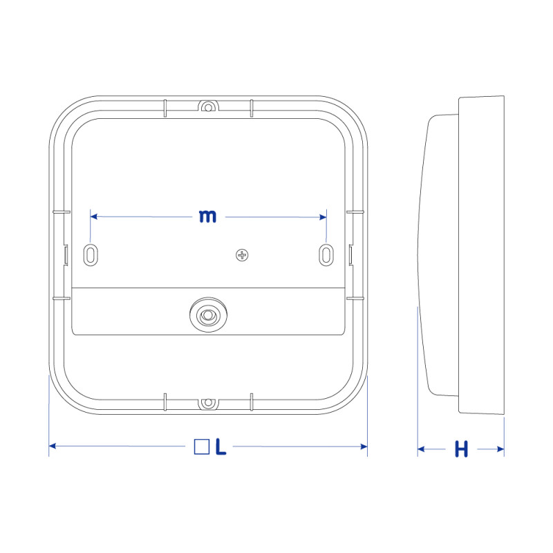 Светодиодный светильник VIOLUX НББ POLO (UA) 12W 5000K 1200Lm IP54 антрацит 243433