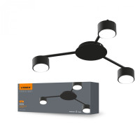 Светильник под лампу VIDEX 3хGX53 накладной черный (VL-SPF20B-B)